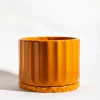 maceta-pothia-con-plato-ocre-01 Maceta Pothia con plato ocre - Moshi Home